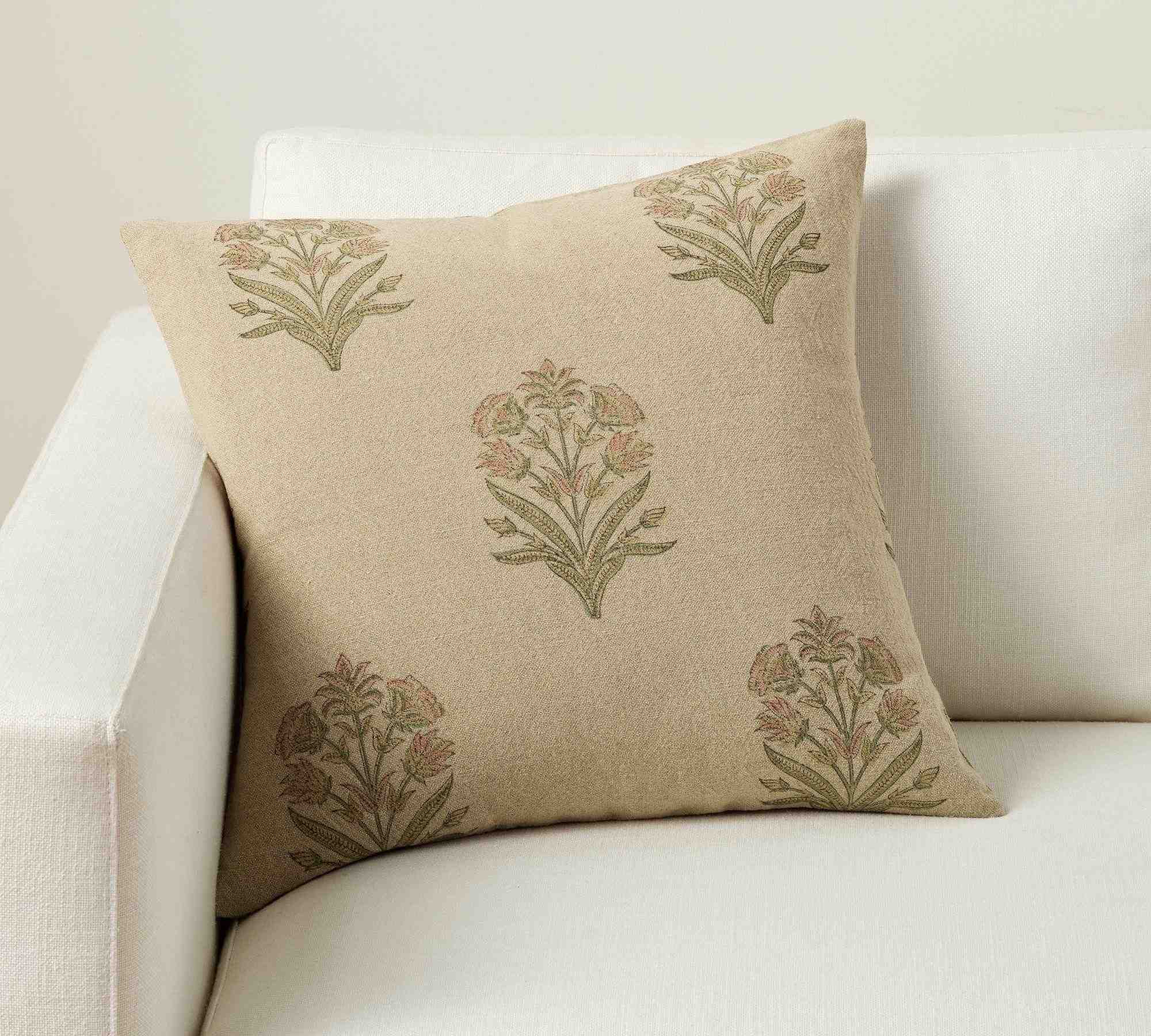 Elinor Floral Mughal Reversible Throw Pillow
