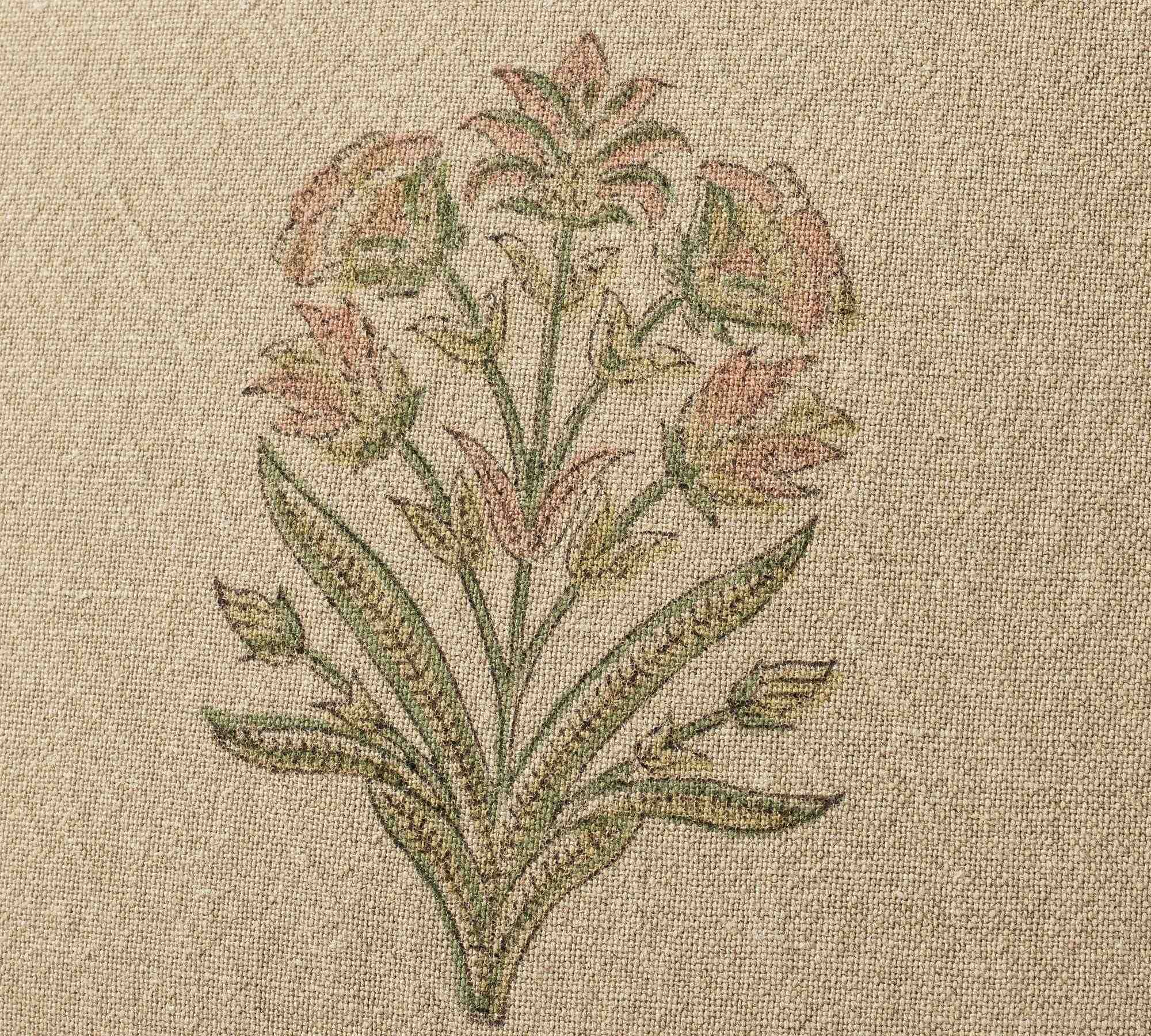 Elinor Floral Mughal Reversible Throw Pillow
