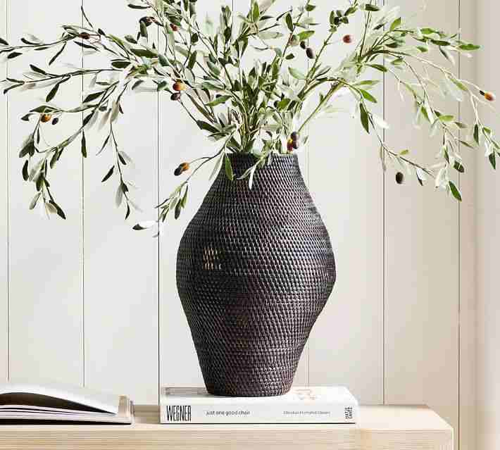Woven Rattan Vase Collection