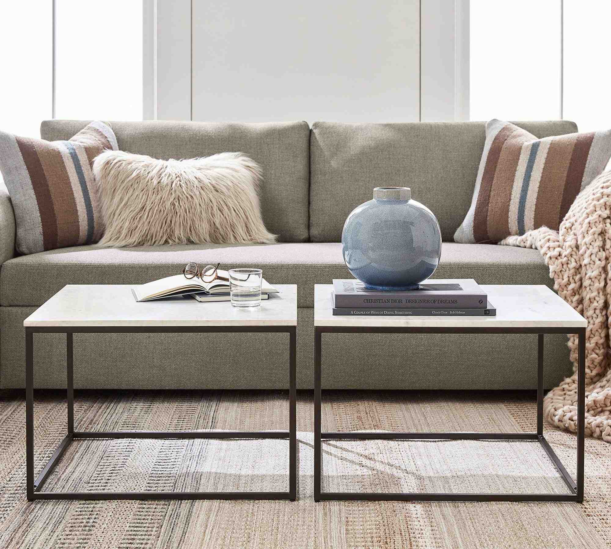 Delaney Square Marble Table