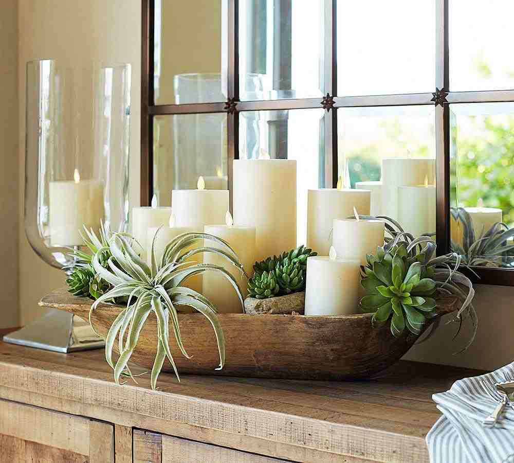 Premium Flickering Flameless Wax Pillar Candles