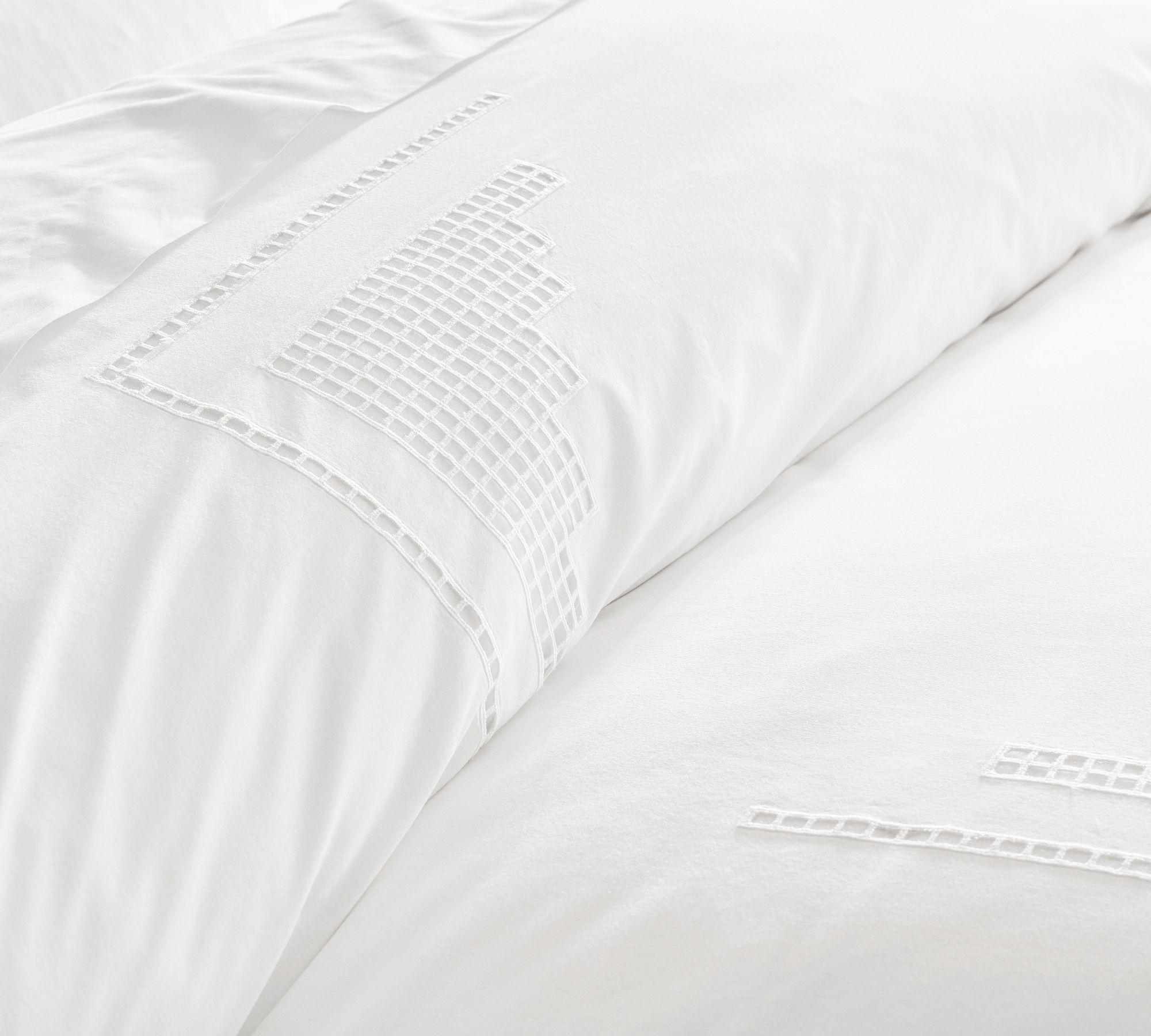 Eyelet Percale Duvet Cover