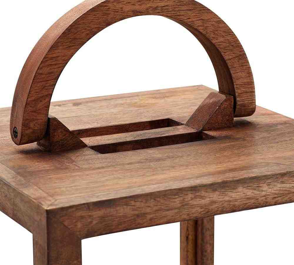 Decker Mango Wood Laterns - Brown