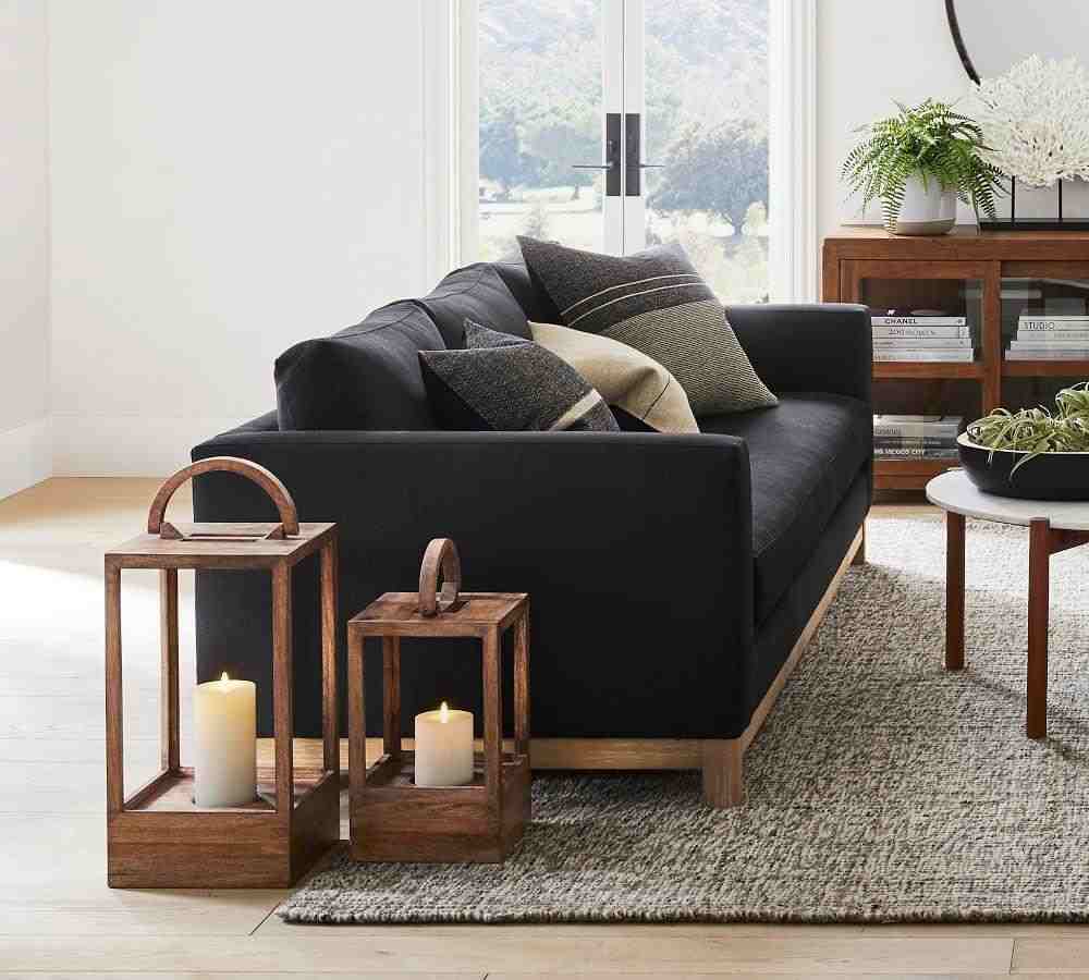 Decker Mango Wood Laterns - Brown
