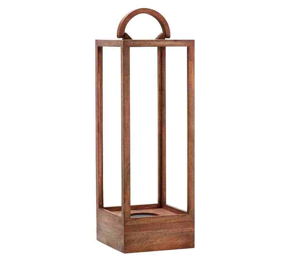 Decker Mango Wood Laterns - Brown