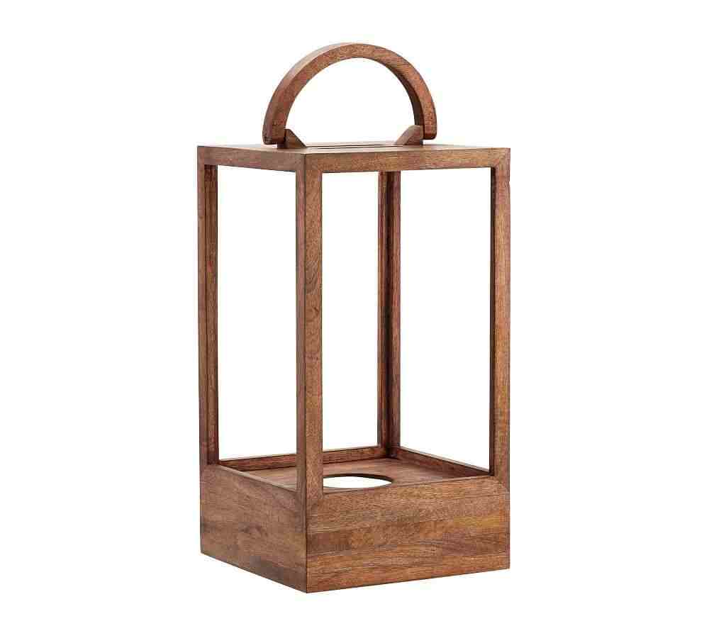 Decker Mango Wood Laterns - Brown