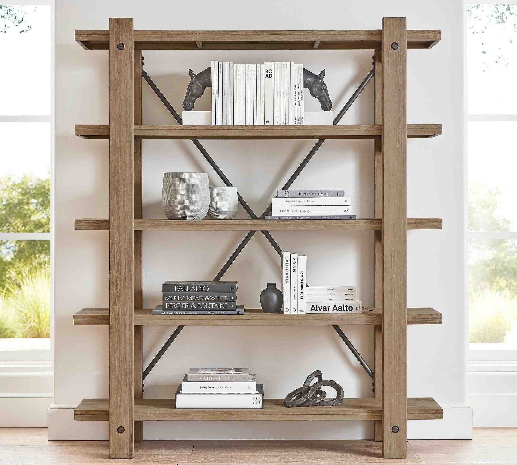 Benchwright 61" x 72.5" Etagere Bookcase