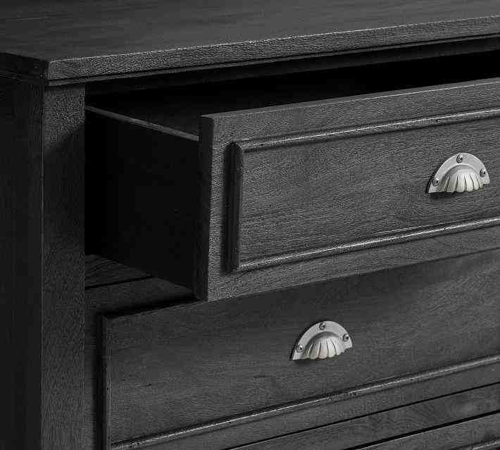 Astoria 6-Drawer Wide Dresser, Rosedale Black