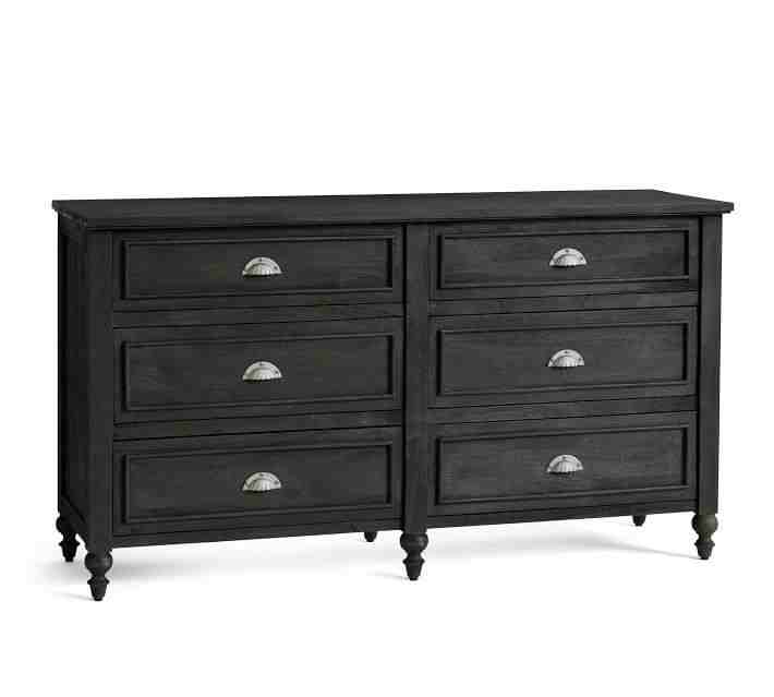 Astoria 6-Drawer Wide Dresser, Rosedale Black