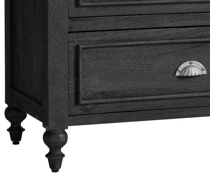 Astoria 6-Drawer Wide Dresser, Rosedale Black