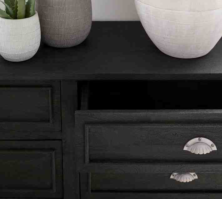 Astoria 6-Drawer Wide Dresser, Rosedale Black