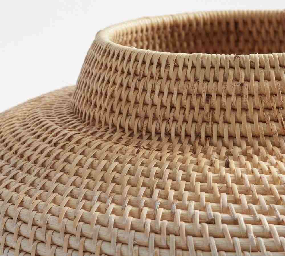 Woven Rattan Vases