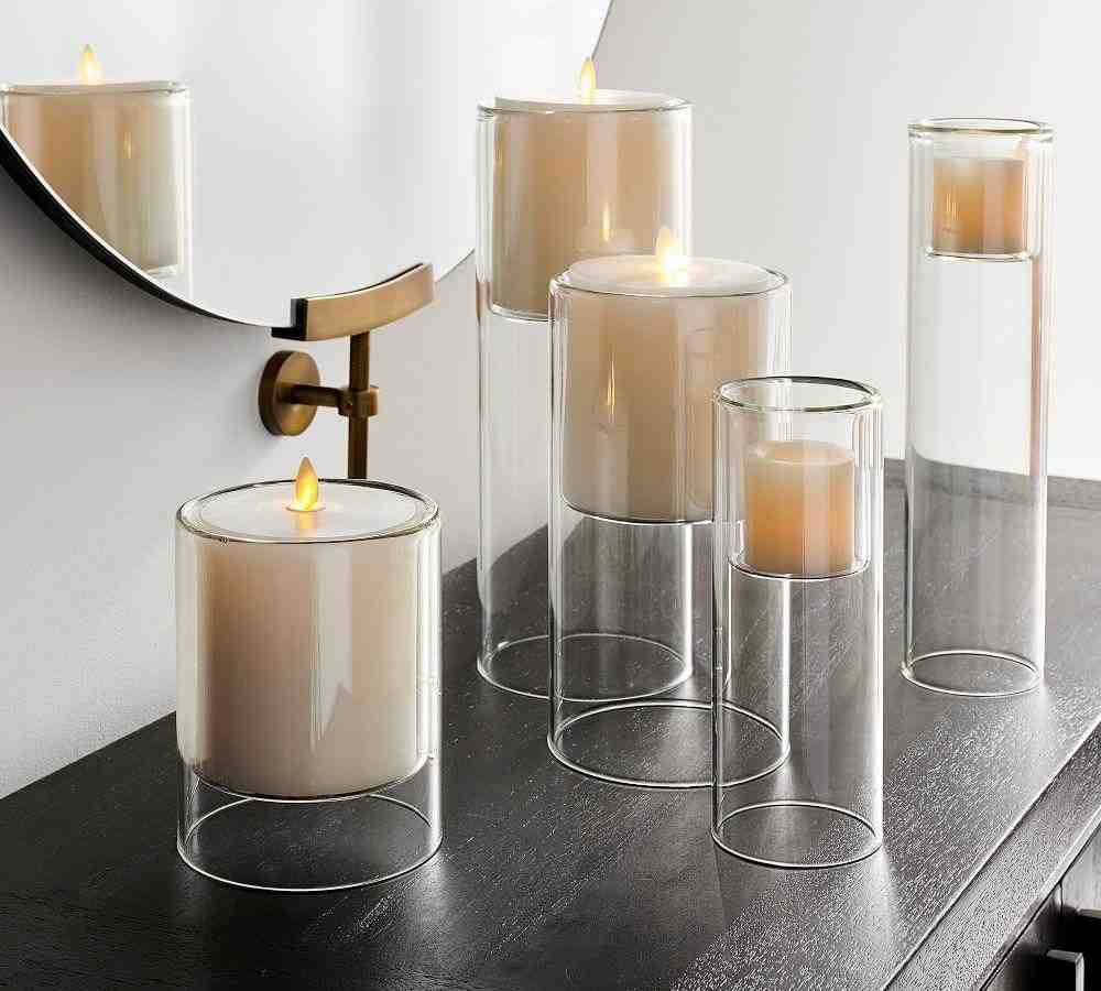 Floating Glass Candleholders