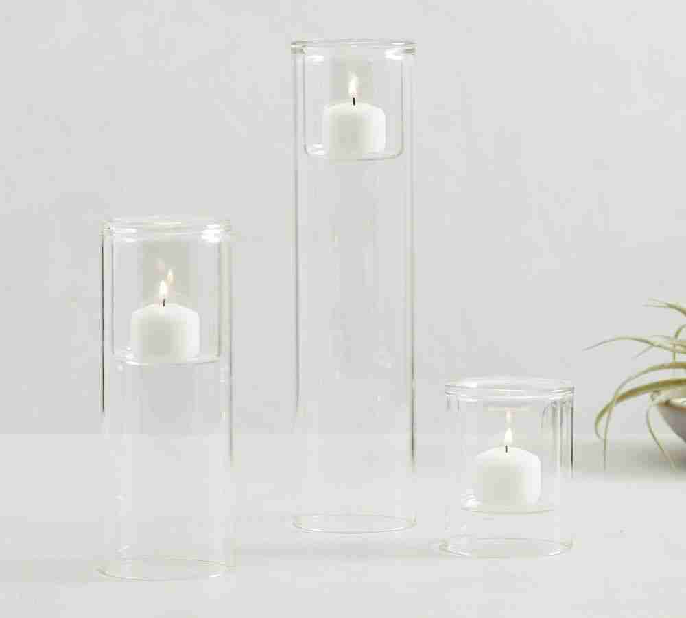 Floating Glass Candleholders