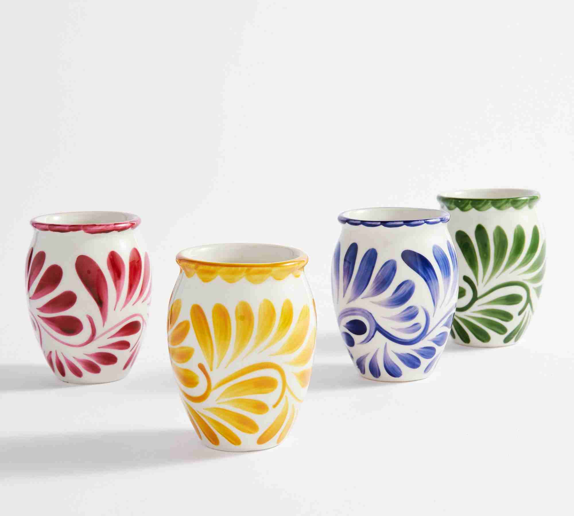 Pottery Barn | Puebla Porcelain Cantarito Jars - Set of 4