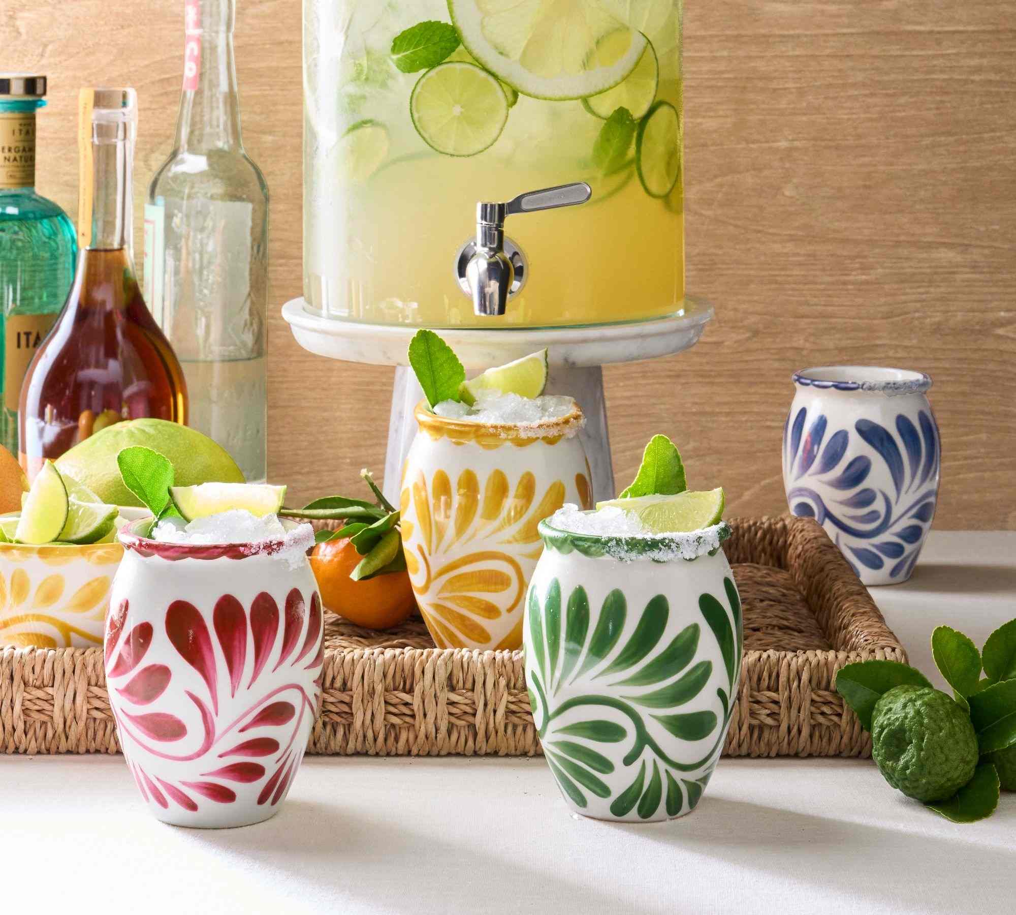 Pottery Barn | Puebla Porcelain Cantarito Jars - Set of 4