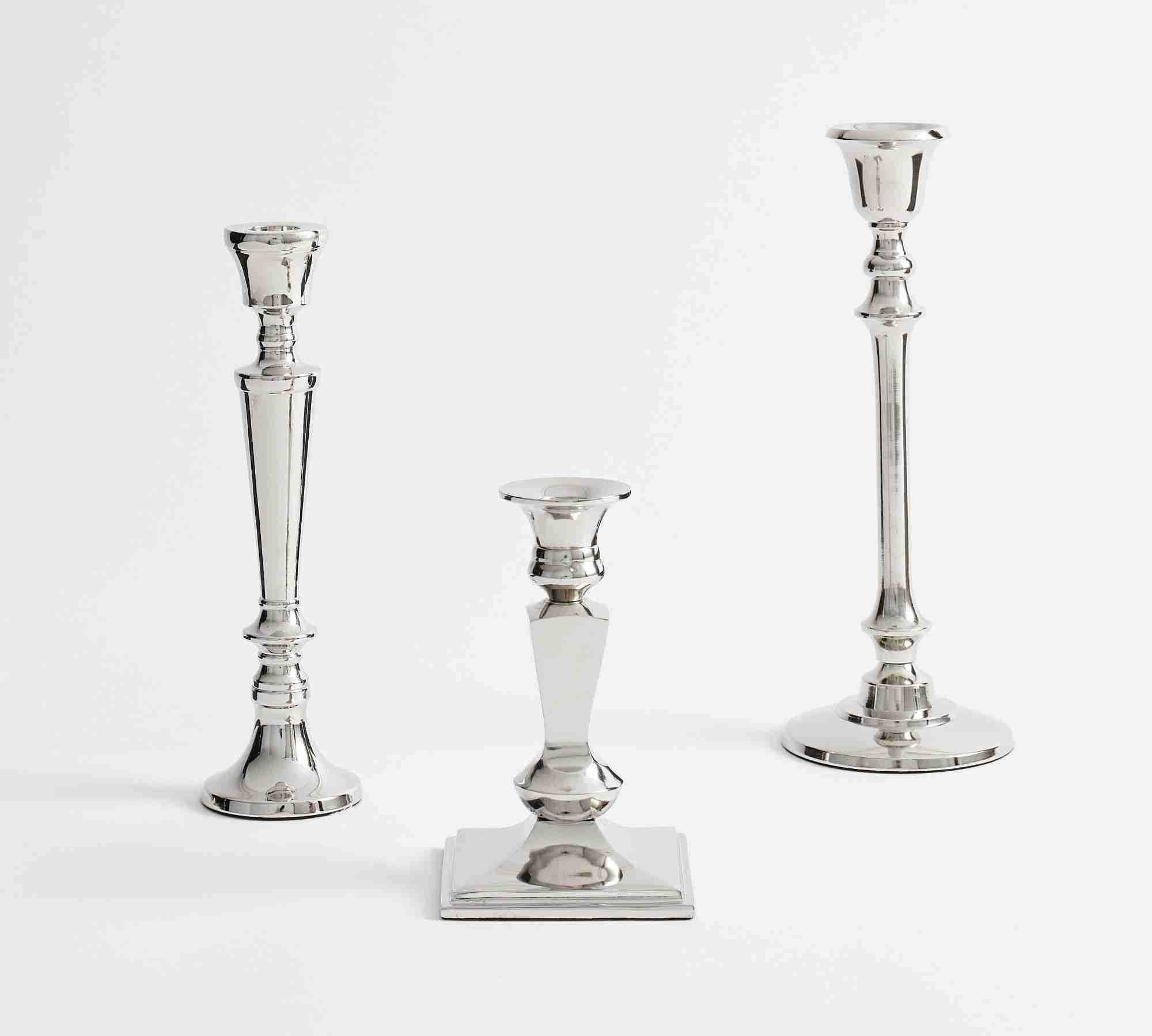 Daphne Nickel Taper Holder