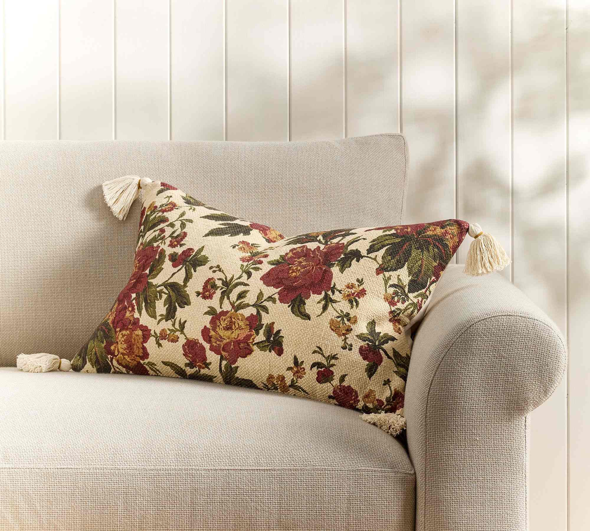 Pottery Barn | Terese Floral Lumbar Pillow Cover