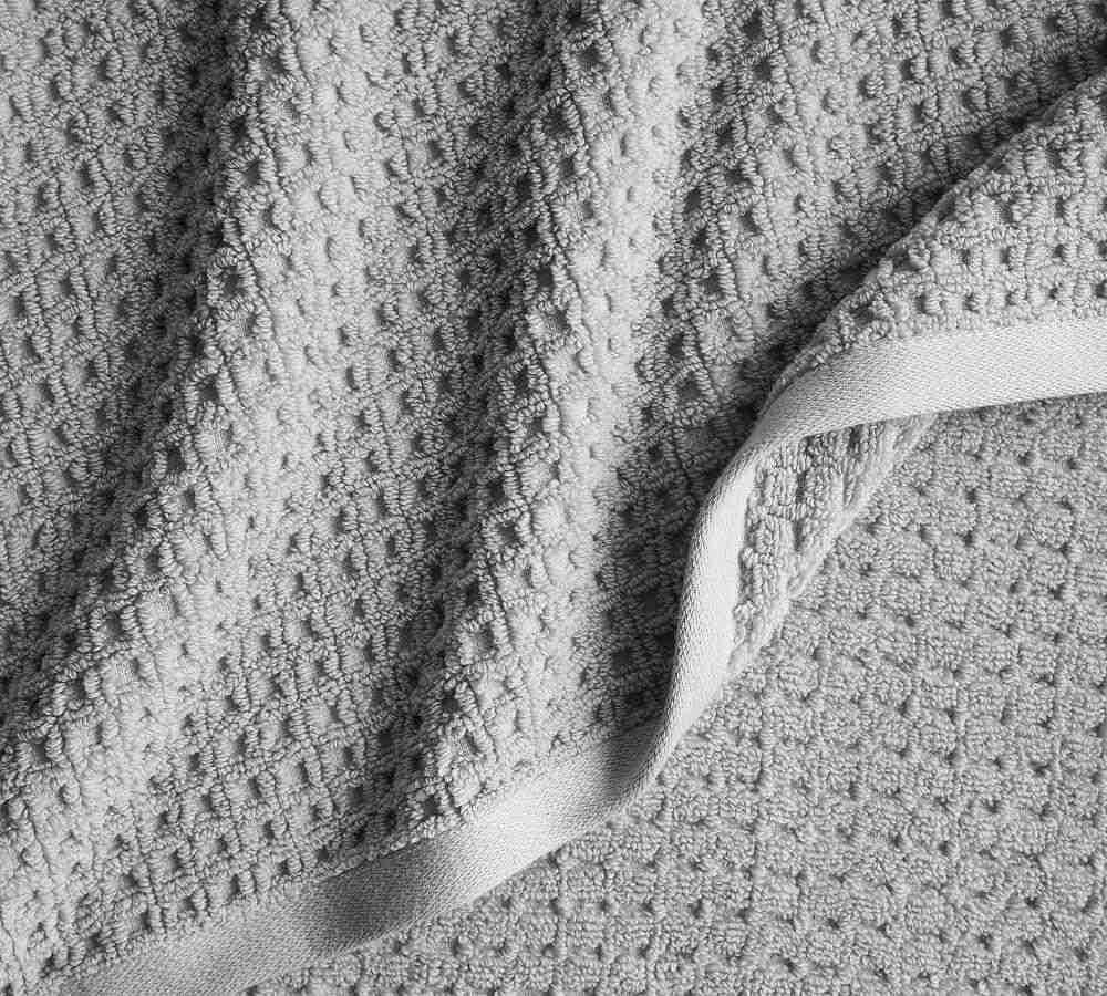 Organic Waffle Terry Bath Towel (White)