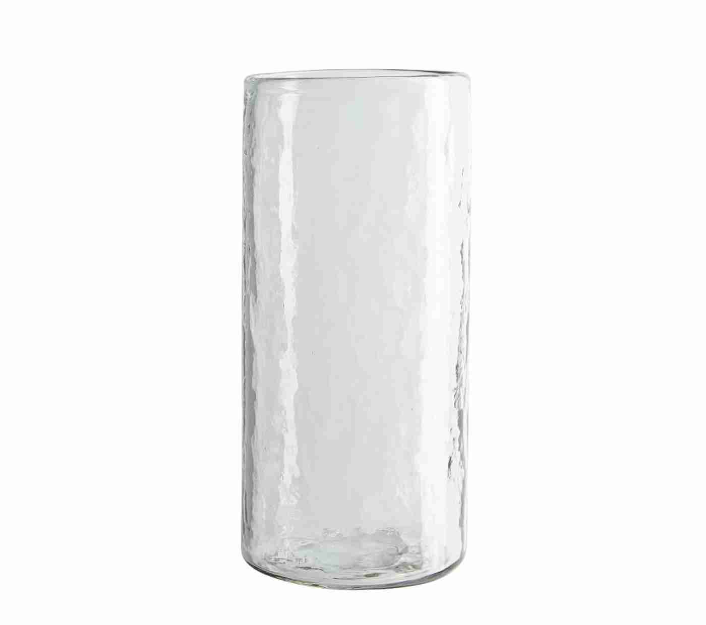 Hammered Drinking Glass, Single - Clear