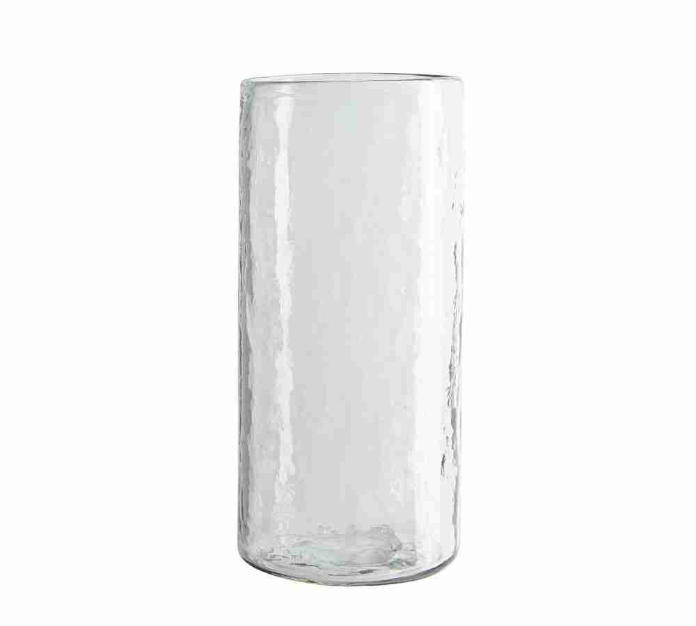 Hammered Drinking Glass, Single - Clear