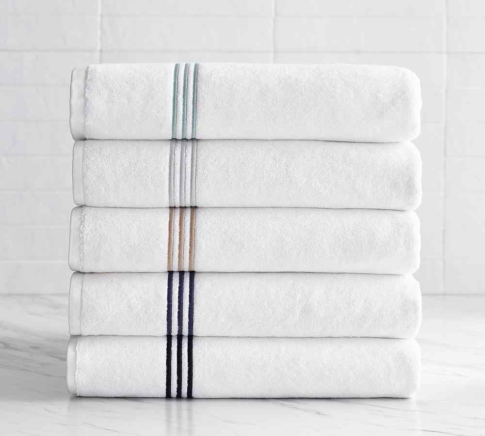 Grand Organic Cotton Embroidered Towels