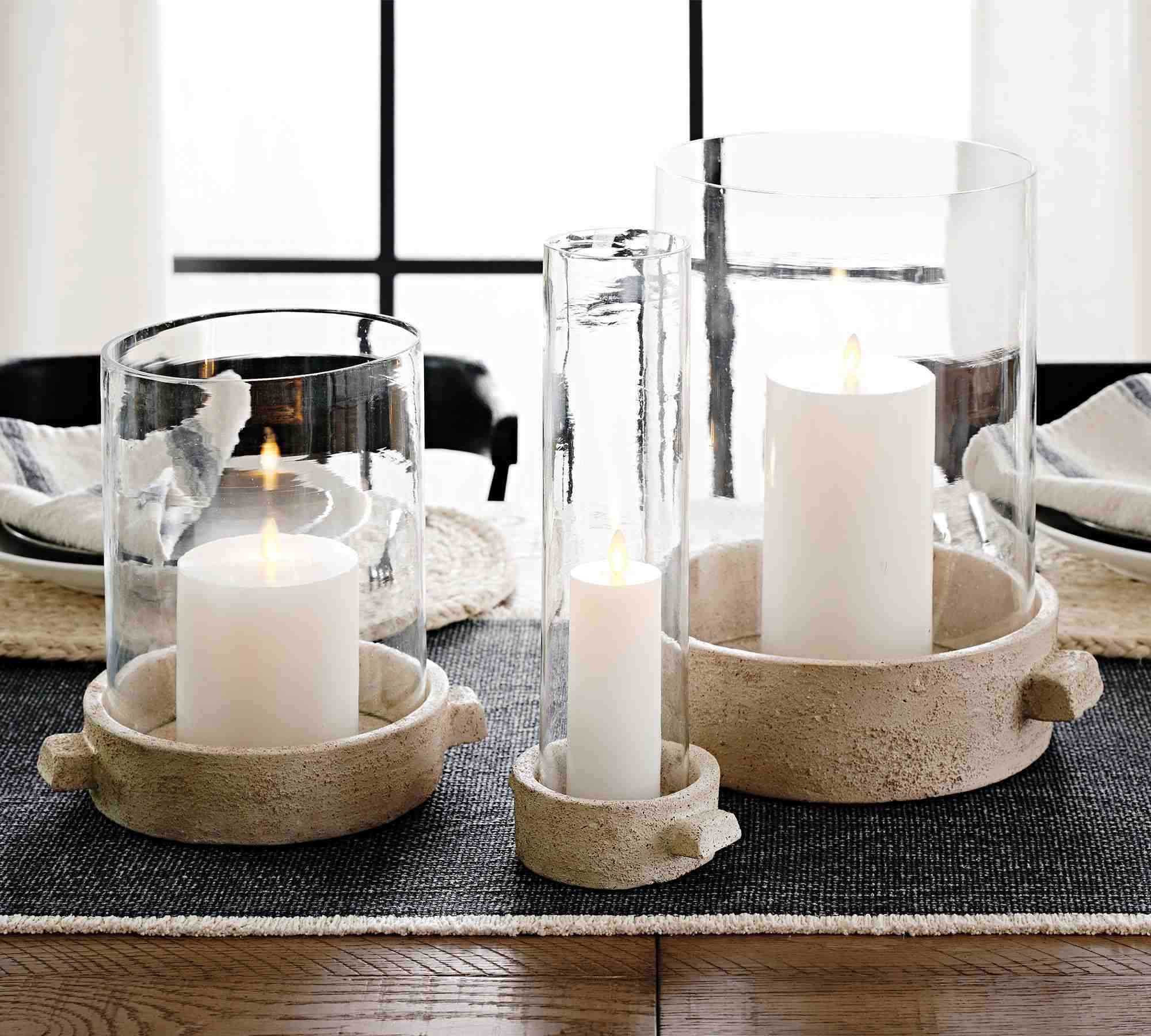 Artisan Handcrafted Ceramic Hurricanes