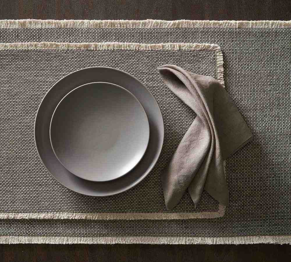 Mason Handwoven Cotton Fringe Placemats