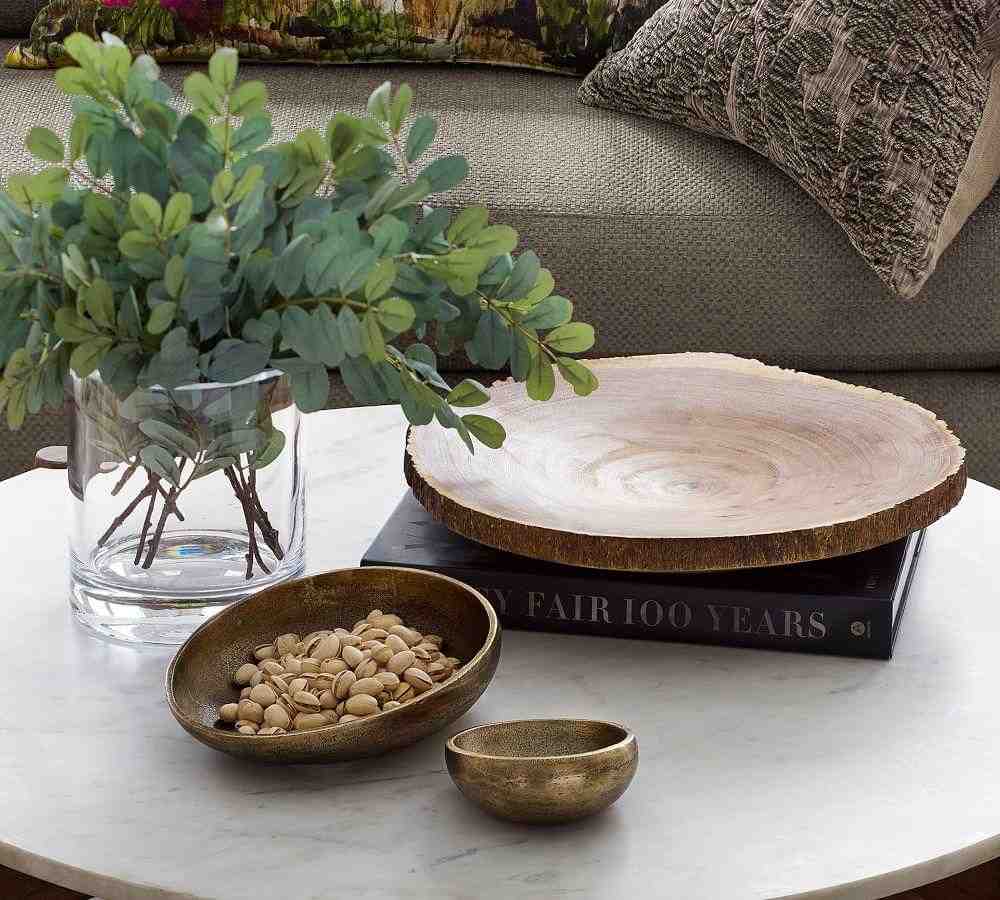 Austin Tumbled Metal Snack Bowl