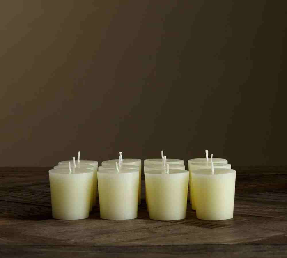 Pottery Barn | Unscented Votive Candles- Set of 12