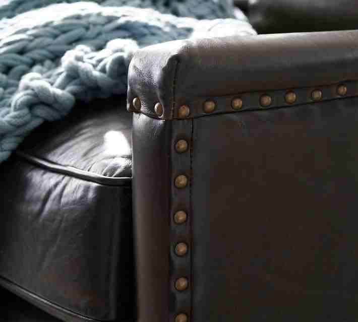 Tyler Leather Square Arm Recliner