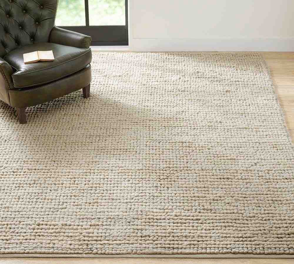 Chunky Looped Sweater Wool-Jute Rug