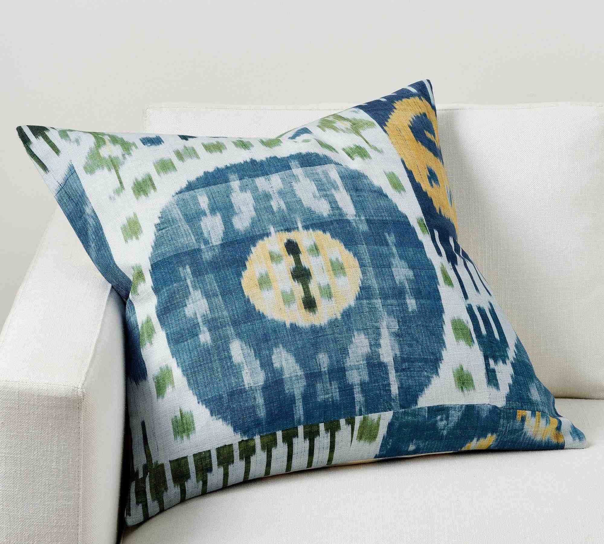 Enzo Ikat Reversible Pillow