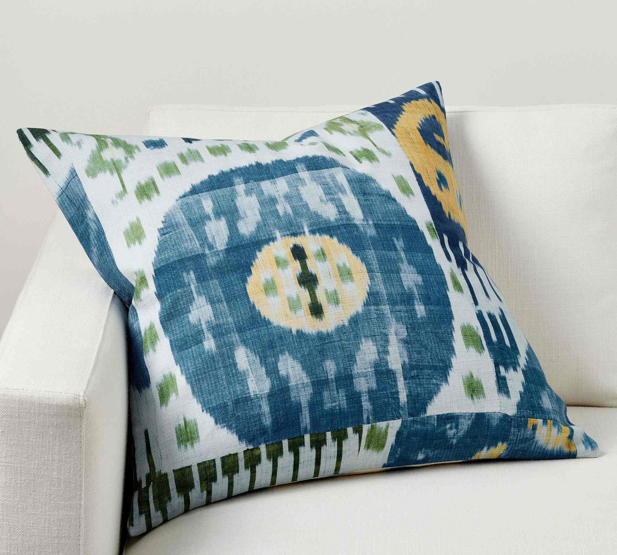 Enzo Ikat Reversible Pillow