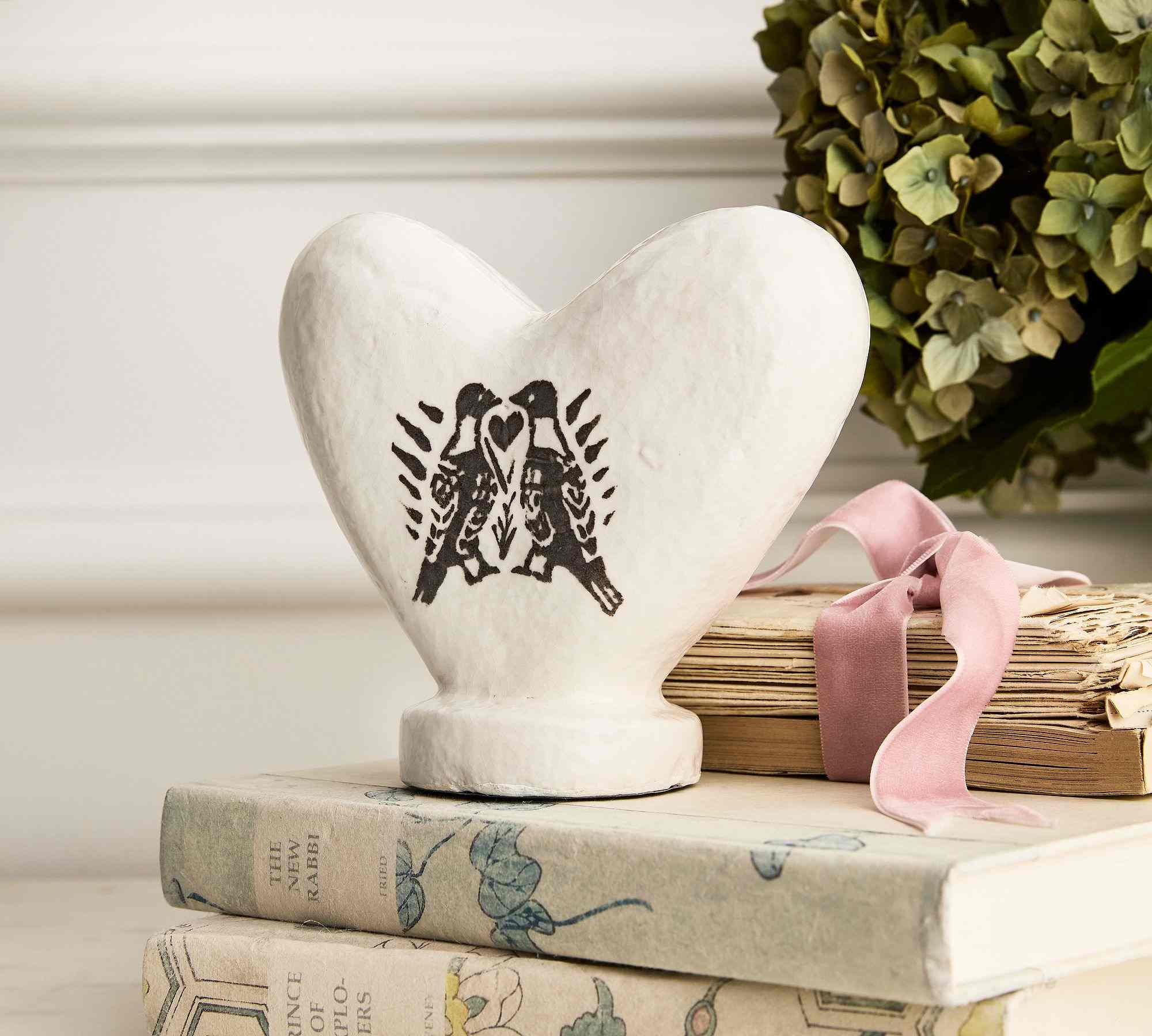 Pottery Barn | Love Birds Heart Object