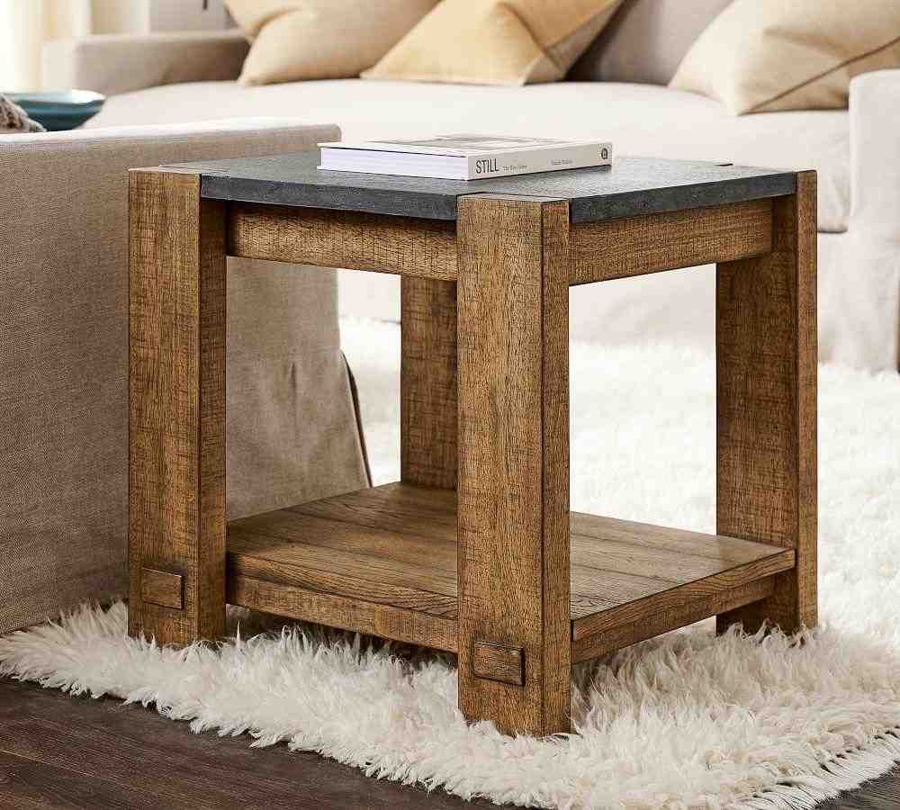 Pottery Barn | Westbrook 22Inches Side Table- Smoked Nutmeg