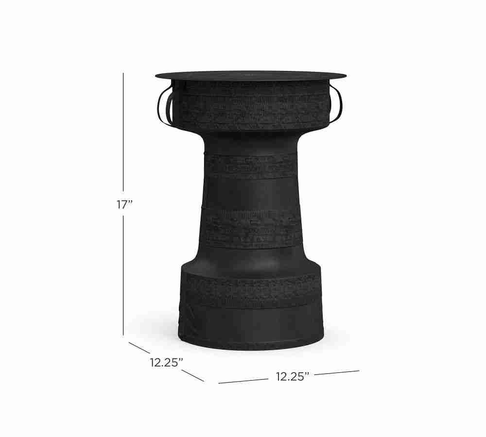 Frog Drum Indoor-Outdoor Metal Side Table