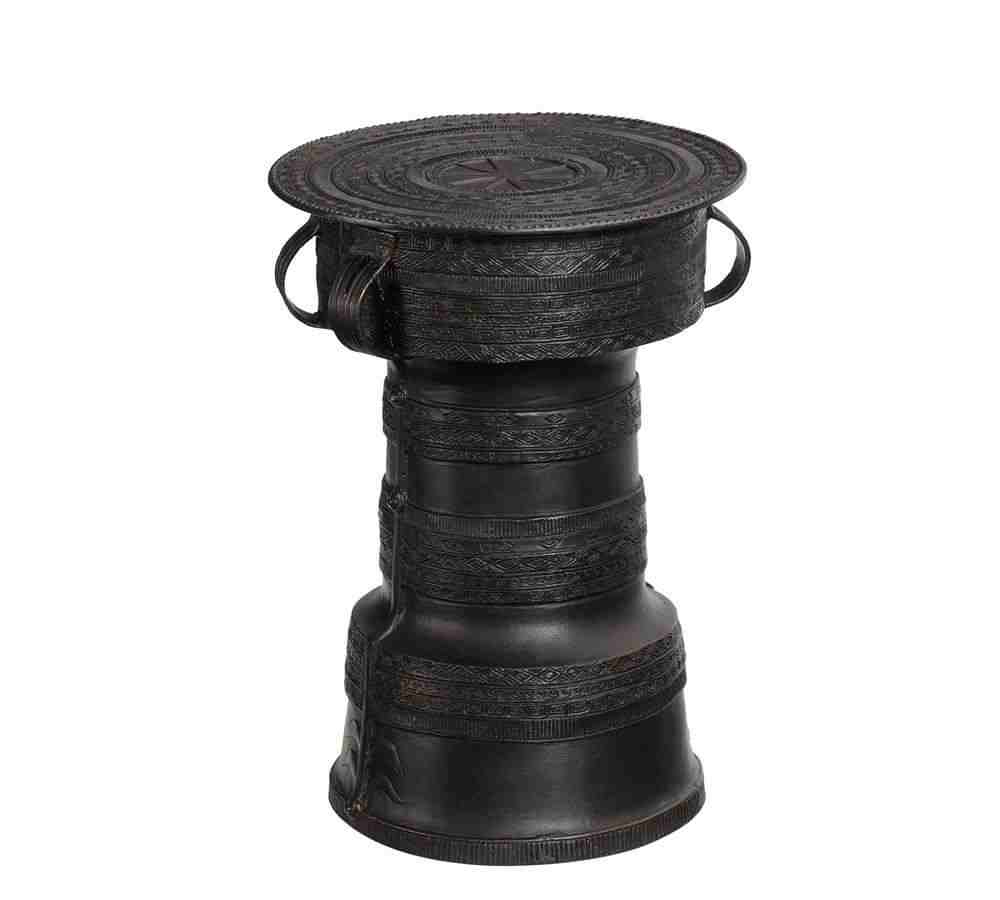 Frog Drum Indoor-Outdoor Metal Side Table