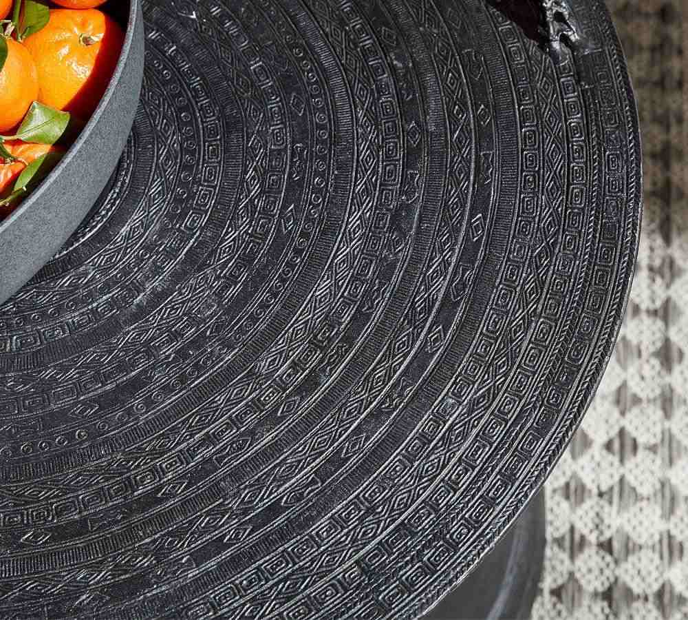 Frog Drum Indoor-Outdoor Metal Side Table