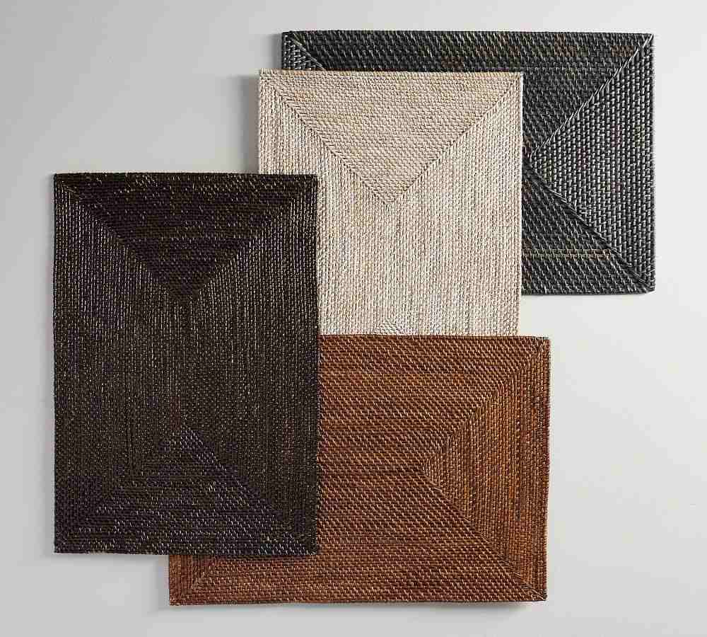 Tava Handwoven Rattan Rectangular Placemat
