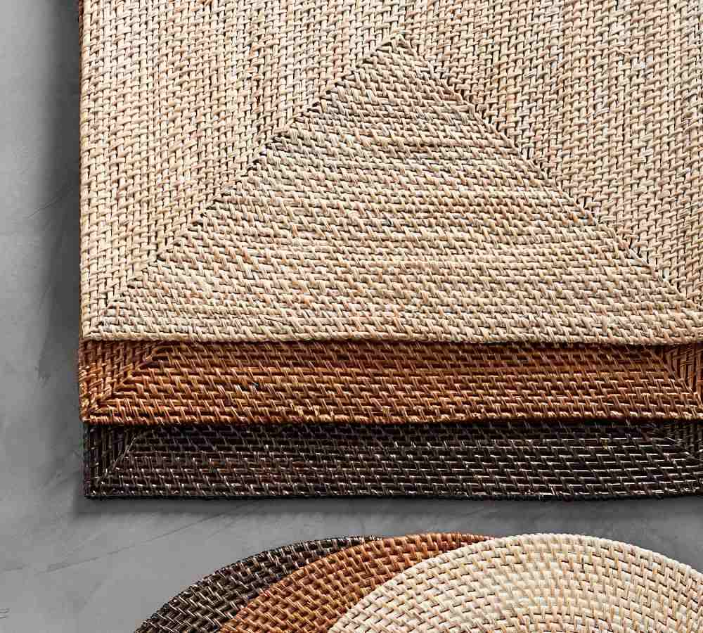 Tava Handwoven Rattan Rectangular Placemat