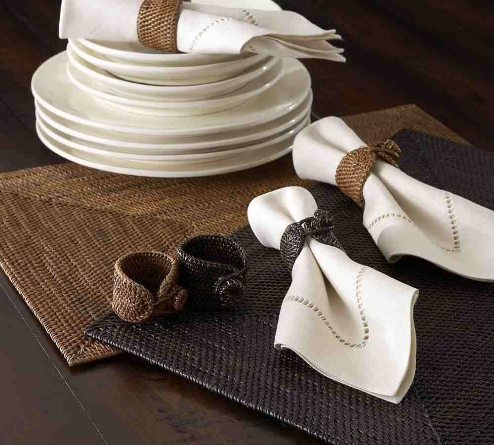 Tava Handwoven Rattan Rectangular Placemat