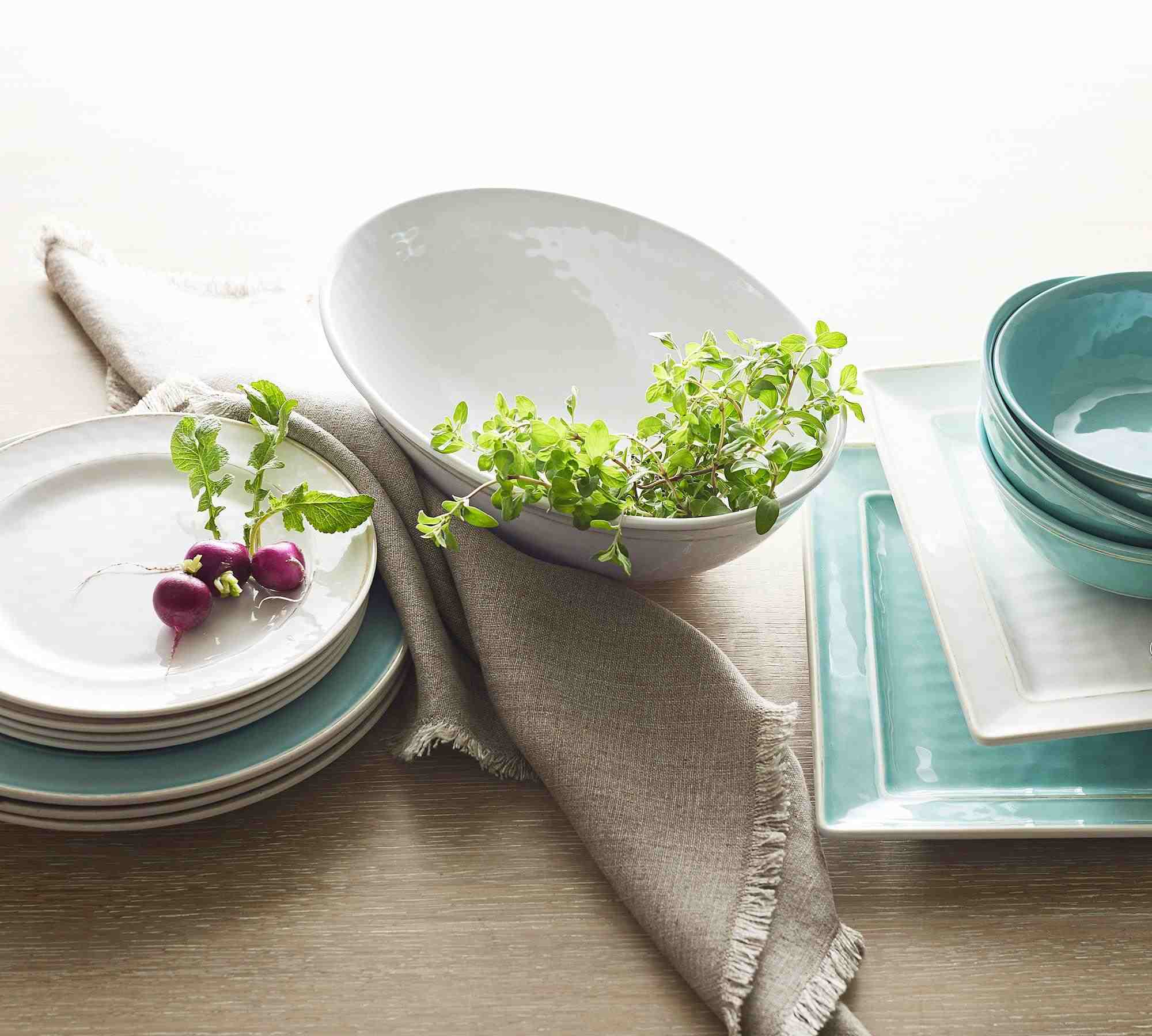 Cabana Melamine Dinner Plates, Set of 4