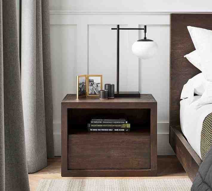 Cayman 27 Inches Nightstand, Coffee Bean