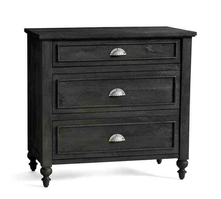 Astoria 32 Inches Nightstand, Rosedale Black