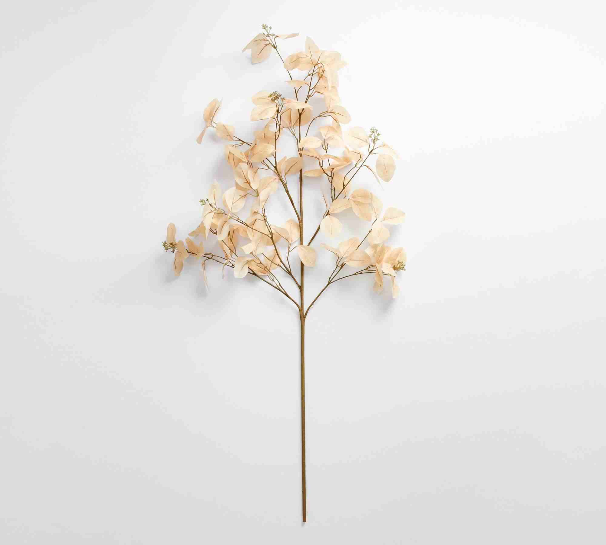 Faux Dry Fall Leaf Branch