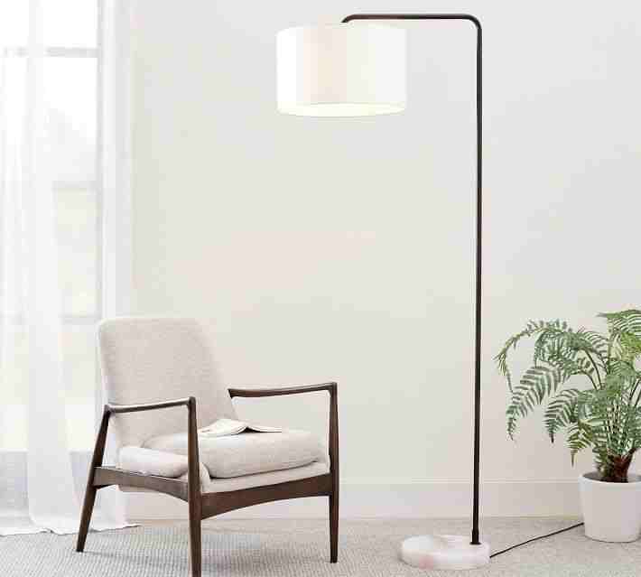 Windham Alabaster Task Sectional Floor Lamp