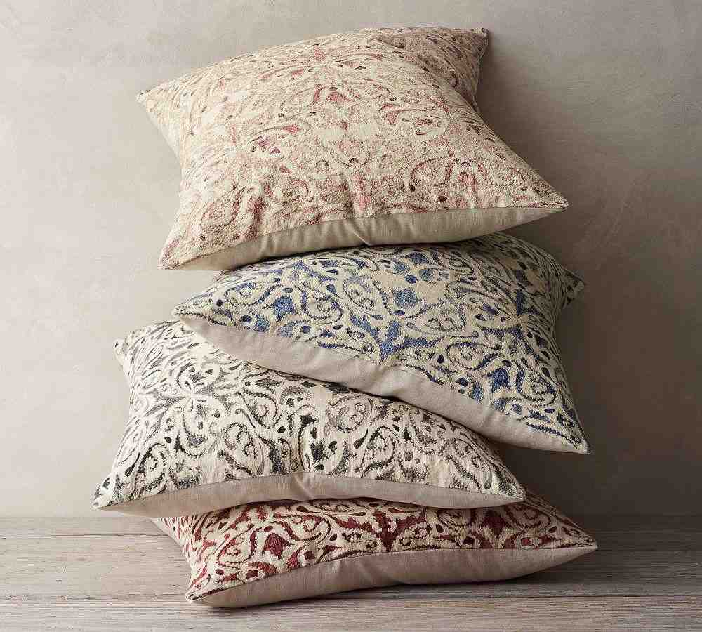 Reilley Linen Embroidered Pillow Covers