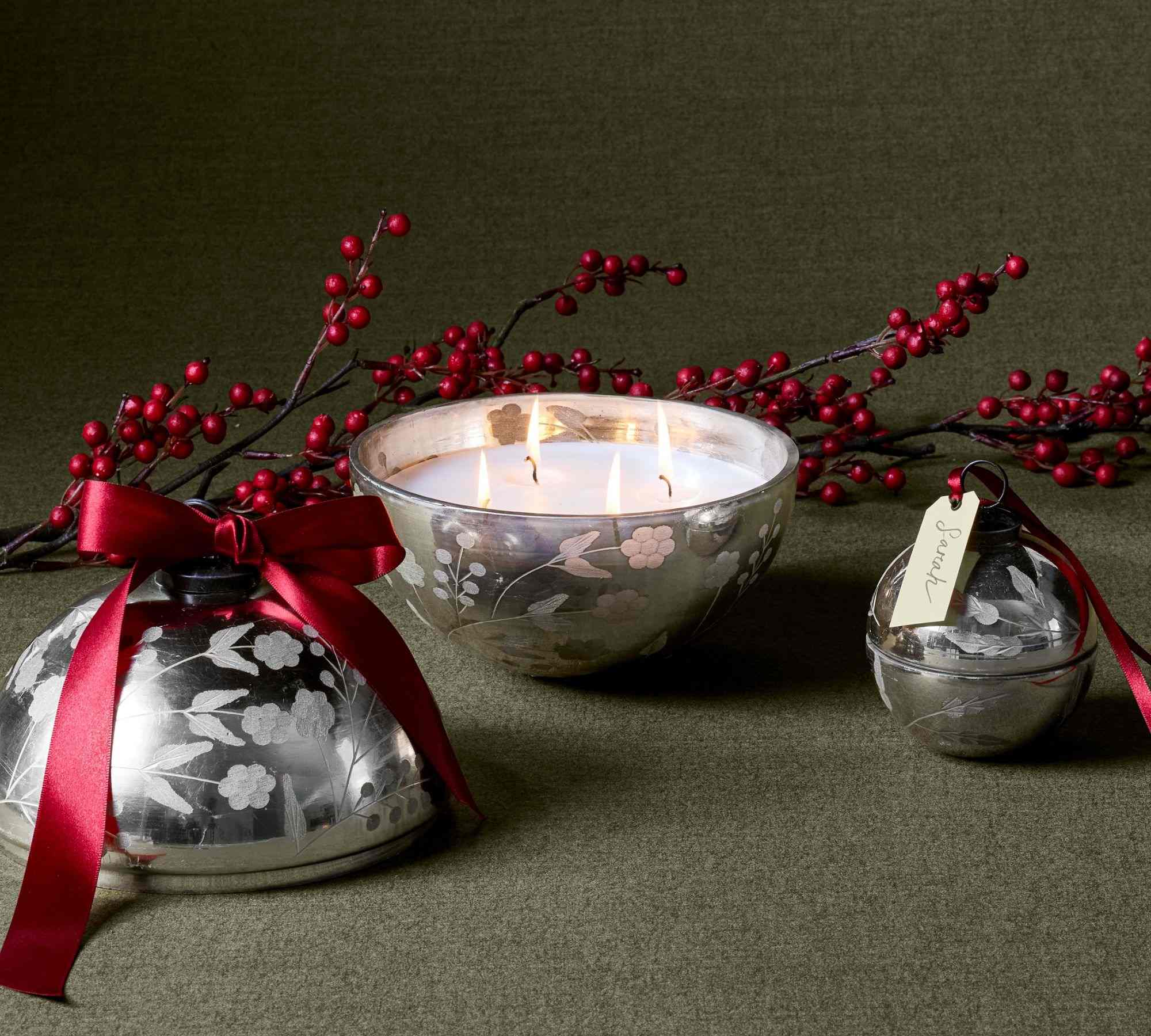 Pottery Barn | Ornament Shaped Scented Candles
