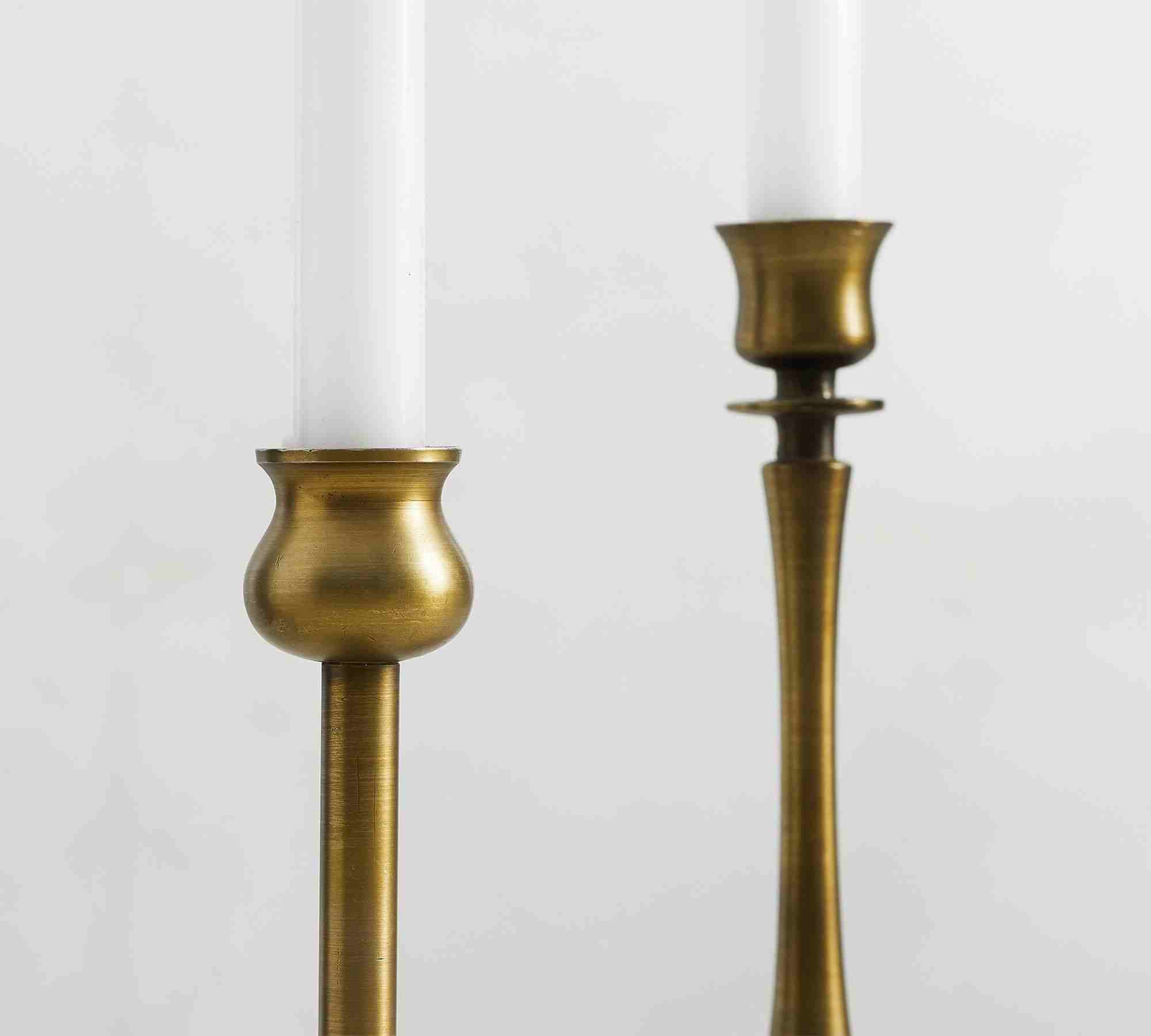 Booker Candlesticks Small Brass